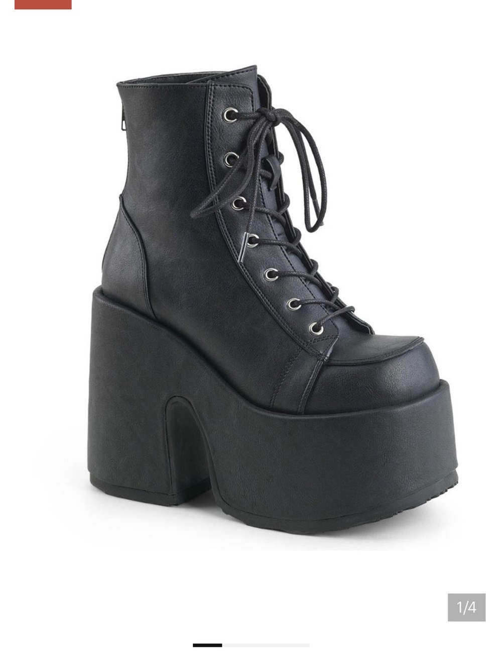 Demonia Camel 203 Vegan Leather NWOB